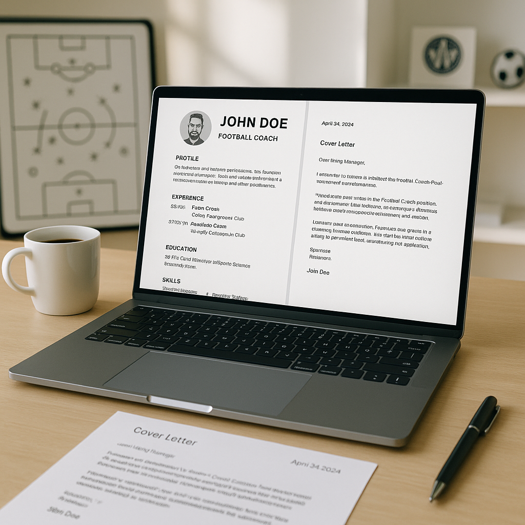 Personalised Football Cover Letter
